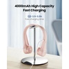 image:imageGaiatop Portable Neck Fan 4000mAh Rechargeable Hands Free Bladeless Mini Fans 3 Speeds Air Outlet Can Rotate 70 Free Adjustment Personal Wearable Cooling Fan Suitable for Travel Office BluePink