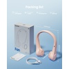 image:imageGaiatop Portable Neck Fan 4000mAh Rechargeable Hands Free Bladeless Mini Fans 3 Speeds Air Outlet Can Rotate 70 Free Adjustment Personal Wearable Cooling Fan Suitable for Travel Office BluePink