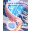 image:imageGaiatop Portable Neck Fan Rechargeable HandsFree 360 Cooling 235hrs Runtime Battery Powered Personal Wearable Fan Quiet Summer Outdoor Travel Essentials Birthday Gifts for Women Men WhitePink