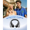 image:imageGaiatop Portable Neck Fan Rechargeable HandsFree 360 Cooling 235hrs Runtime Battery Powered Personal Wearable Fan Quiet Summer Outdoor Travel Essentials Birthday Gifts for Women Men WhiteBlack