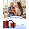 image:imageGaiatop Portable Neck Fan Rechargeable HandsFree 360 Cooling 235hrs Runtime Battery Powered Personal Wearable Fan Quiet Summer Outdoor Travel Essentials Birthday Gifts for Women Men WhiteBlack