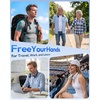 image:imageGaiatop Portable Neck Fan Rechargeable HandsFree 360 Cooling 235hrs Runtime Battery Powered Personal Wearable Fan Quiet Summer Outdoor Travel Essentials Birthday Gifts for Women Men WhitePink