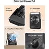image:imageGaiatop Small Desk Fan 4000mAh Portable Fan for Travel with 3 LED Light Max 18 Hrs Desk Fans Quiet for Bedside Desktop UltraSlim Mini Fans Travel Cruise Essentials Office Accessories BlackBlack