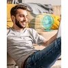 image:imageGaiatop USB Desk Fan Small But Powerful Personal Portable Quiet 3 Speeds Adjustable Mini Table Desktop fan for Cooling Home Office Car Summer Travel Gifts BlackGreen