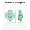 image:imageGaiatop USB Desk Fan Small But Powerful Personal Portable Quiet 3 Speeds Adjustable Mini Table Desktop fan for Cooling Home Office Car Summer Travel Gifts BlackGreen