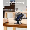 image:imageGaiatop USB Desk Fan Small But Powerful Personal Portable Quiet 3 Speeds Adjustable Mini Table Desktop fan for Cooling Home Office Car Summer Travel Gifts BlackBlue