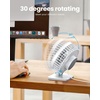 image:imageGaiatop USB Desk Fan Small But Powerful Personal Portable Quiet 3 Speeds Adjustable Mini Table Desktop fan for Cooling Home Office Car Summer Travel Gifts BlackPure White