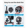 image:imageGaiatop USB Desk Fan Small But Powerful Personal Portable Quiet 3 Speeds Adjustable Mini Table Desktop fan for Cooling Home Office Car Summer Travel Gifts BlackBlack