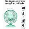 image:imageGaiatop USB Desk Fan Small But Powerful Personal Portable Quiet 3 Speeds Adjustable Mini Table Desktop fan for Cooling Home Office Car Summer Travel Gifts BlackGreen