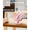 image:imageGaiatop USB Desk Fan Small But Powerful Personal Portable Quiet 3 Speeds Adjustable Mini Table Desktop fan for Cooling Home Office Car Summer Travel Gifts BlackPink