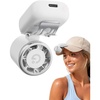 image:imageGaiatop Mini Clip on Fan Portable 180 Adjustable Personal Hat Fan Clip On 3in1 HandsFree Mini Portable Fans Only 24 oz 3Speed Rechargeable Outdoor Sports Travel Essentials Women Men BlackWhite