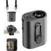 image:imageGaiatop Portable Clip on Fan Rechargeable Battery 100 Speed 15000RPM Powerful 31fts Airflow HandsFree NeckBeltWaist Personal Mini Cooling Fan for Camping Outdoor Jobsite Travel Gifts BlackGrey