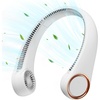 image:imageGaiatop Portable Neck Fan Rechargeable HandsFree 360 Cooling 235hrs Runtime Battery Powered Personal Wearable Fan Quiet Summer Outdoor Travel Essentials Birthday Gifts for Women Men WhiteWhite