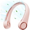 image:imageGaiatop Portable Neck Fan Rechargeable HandsFree 360 Cooling 235hrs Runtime Battery Powered Personal Wearable Fan Quiet Summer Outdoor Travel Essentials Birthday Gifts for Women Men WhitePink