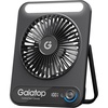 image:imageGaiatop Small Desk Fan 4000mAh Portable Fan for Travel with 3 LED Light Max 18 Hrs Desk Fans Quiet for Bedside Desktop UltraSlim Mini Fans Travel Cruise Essentials Office Accessories BlackBlack