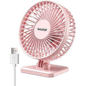 image:imageGaiatop USB Desk Fan Small But Powerful Personal Portable Quiet 3 Speeds Adjustable Mini Table Desktop fan for Cooling Home Office Car Summer Travel Gifts BlackPink