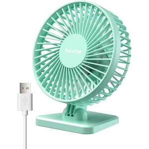 image:imageGaiatop USB Desk Fan Small But Powerful Personal Portable Quiet 3 Speeds Adjustable Mini Table Desktop fan for Cooling Home Office Car Summer Travel Gifts BlackGreen