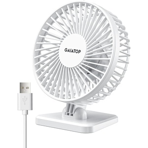 image:imageGaiatop USB Desk Fan Small But Powerful Personal Portable Quiet 3 Speeds Adjustable Mini Table Desktop fan for Cooling Home Office Car Summer Travel Gifts BlackPure White