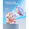 image:imageGaiatop Small Desk Fan Rechargeable Quiet Personal Table Fan Touch Control Display 360 Tilt 5Speed Strong Wind 4000mAh Battery Small Fans for Bedroom Dorm Office Gifts for Women Girls PinkPink