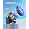 image:imageGaiatop Small Desk Fan Rechargeable Quiet Personal Table Fan Touch Control Display 360 Tilt 5Speed Strong Wind 4000mAh Battery Small Fans for Bedroom Dorm Office Gifts for Women Girls PinkBlue