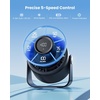 image:imageGaiatop Small Desk Fan Rechargeable Quiet Personal Table Fan Touch Control Display 360 Tilt 5Speed Strong Wind 4000mAh Battery Small Fans for Bedroom Dorm Office Gifts for Women Girls PinkBlack
