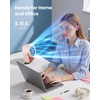image:imageGaiatop Small Desk Fan Rechargeable Quiet Personal Table Fan Touch Control Display 360 Tilt 5Speed Strong Wind 4000mAh Battery Small Fans for Bedroom Dorm Office Gifts for Women Girls PinkPink