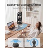 image:imageGaiatop Tower Fan 310 Tilt Oscillating Desk Fans 22 fts Standing Fan for Bedroom with Remote 59 ft Cable Fans That Blow Cold Air 90 Oscillating 8H Timer Home Office Table Floor 16H BlackBlack