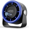 image:imageGaiatop Small Desk Fan Rechargeable Quiet Personal Table Fan Touch Control Display 360 Tilt 5Speed Strong Wind 4000mAh Battery Small Fans for Bedroom Dorm Office Gifts for Women Girls PinkBlue